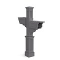 Mayne Signature Plus Mail Post, Includes Post, Planter And Mailbox Arm, Graphite Grey 5808-GRG